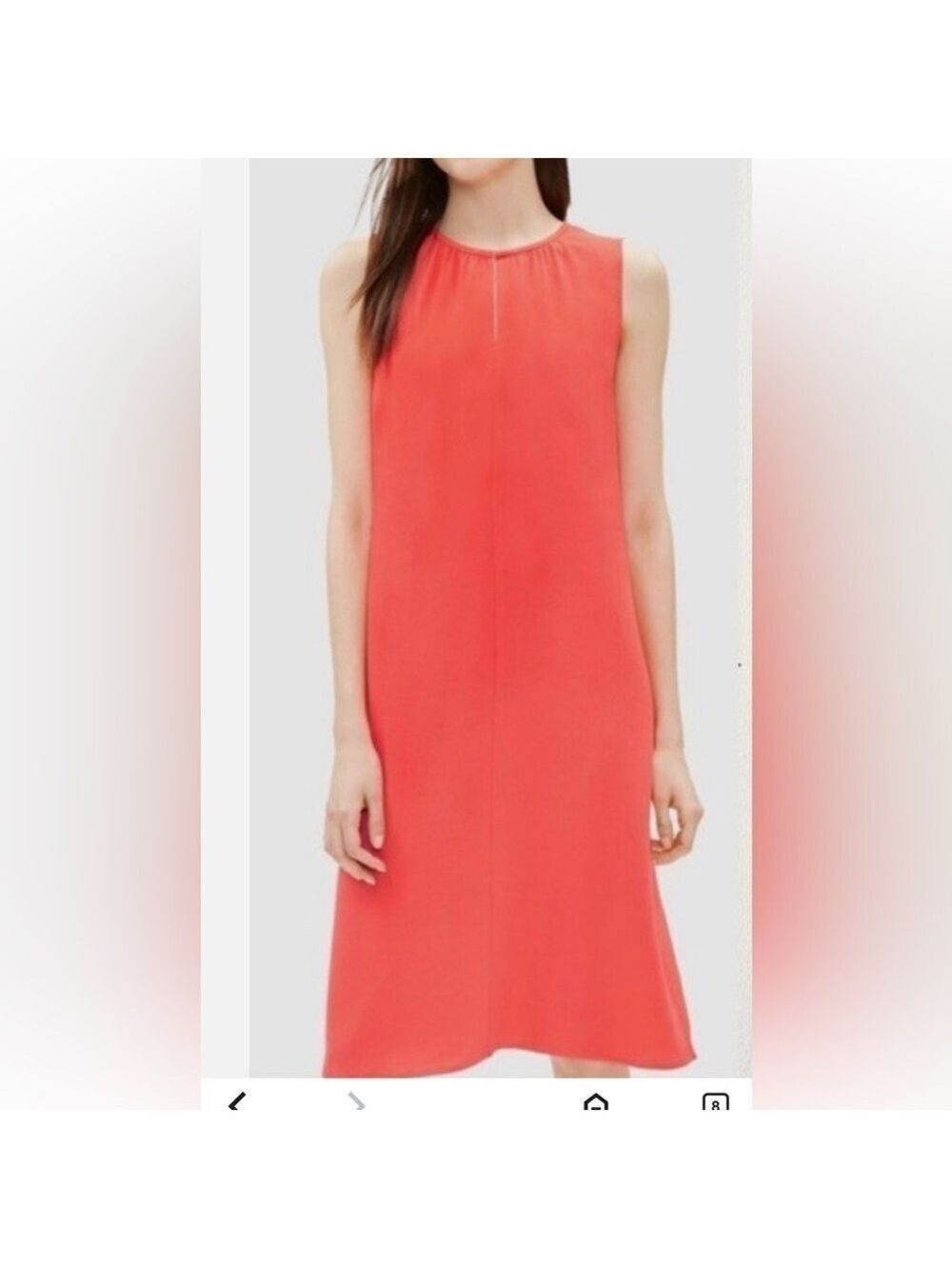 Eileen Fisher Red Lory Sleeveless Dress